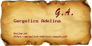 Gergelics Adelina névjegykártya